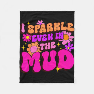 Couverture Polaire Sassy sparkle even in mud mudder squad mudding
