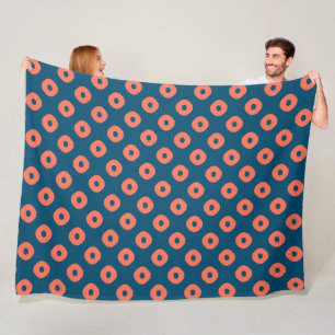 Couverture Polaire saumon Motif "Kanoko" - Fawn Spot