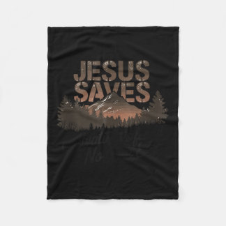 Couverture Polaire Sauvé par Jésus