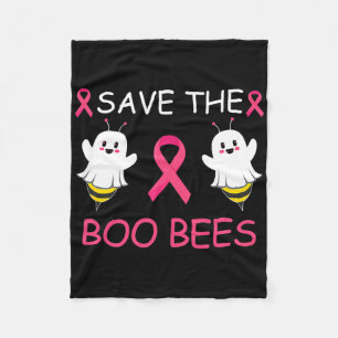 Couverture Polaire Sauvez les abeilles Boo Halloween amusant cancer d