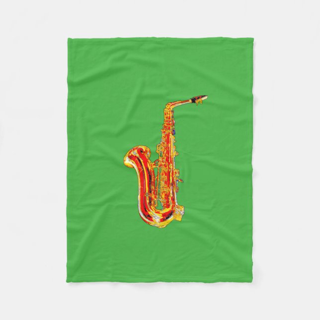 Couverture Polaire Saxophone (Devant)