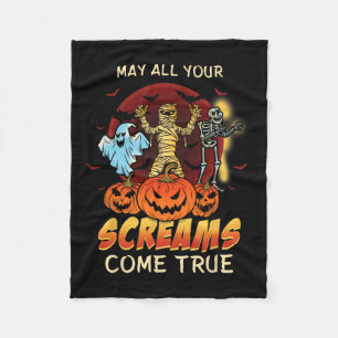 Couverture Polaire Scandale Skeleton Monstres Fantôme Funny Lazy Dépl