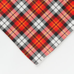 Couverture Polaire Scarlet Rouge, noir et blanc Plaid sportif