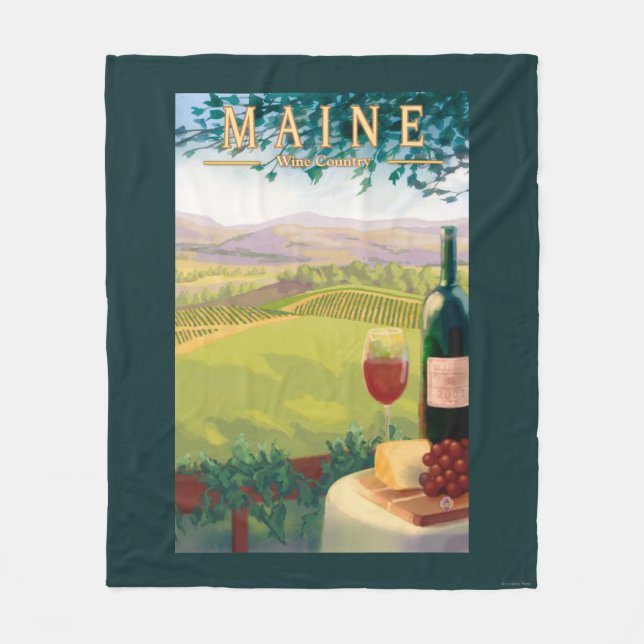 Couverture Polaire Scène de pays de MaineWine (Devant)