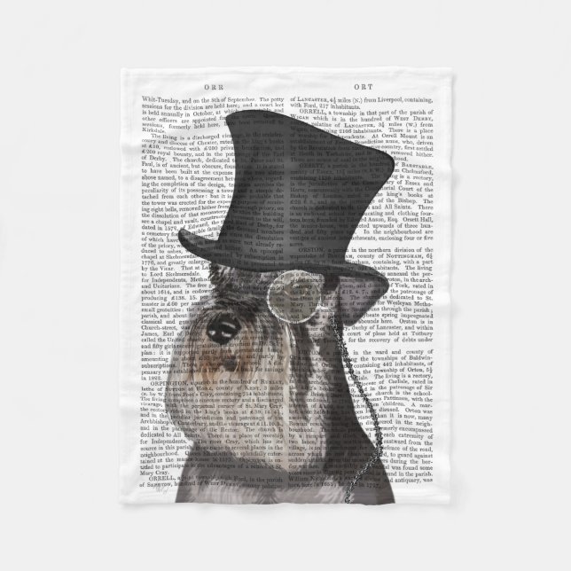 Couverture Polaire Schnauzer, Hound officiel et Casquette (Devant)