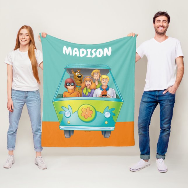 Couverture Polaire Scooby-Doo & Gang Mystery Machine Airbrush (En situation)