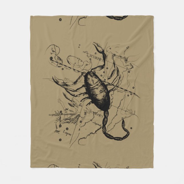 Couverture Polaire Scorpio Constellation Hevelius 1690 Oct23 - Nov 21 (Devant)