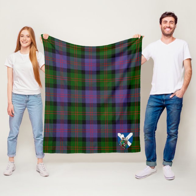 Couverture Polaire Scotts Blair Moderne Tartan Plaid (En situation)