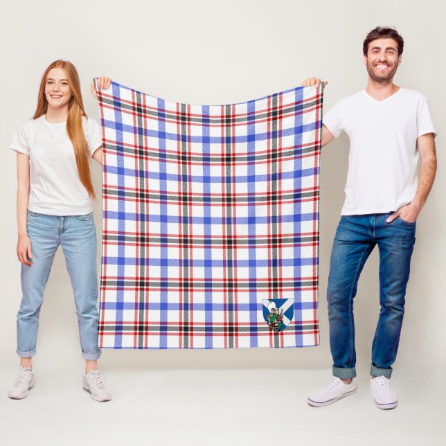 Couverture Polaire Scotts Boswell Moderne Tartan Plaid (En situation)