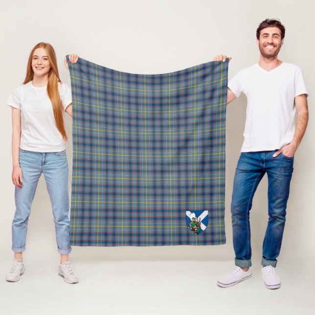 Couverture Polaire Scotts Boswell Tartan Plaid (En situation)