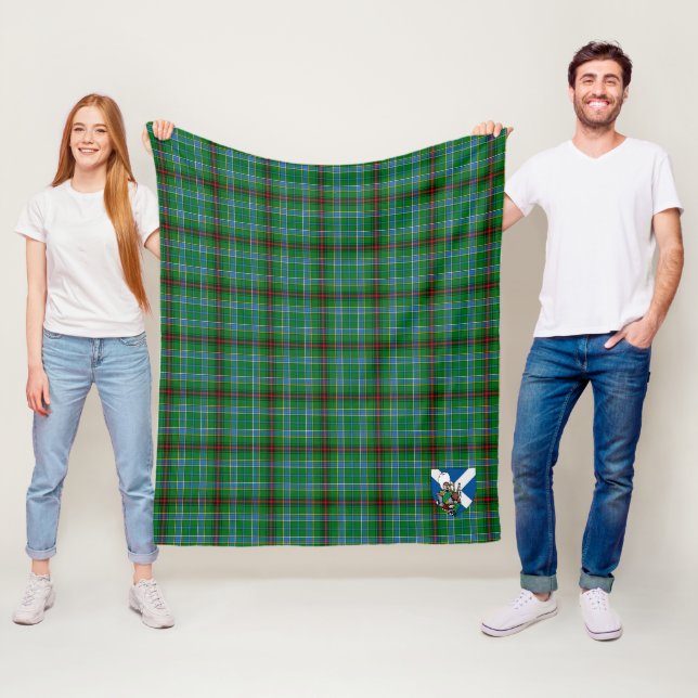 Couverture Polaire Scotts Duncan de Sketraw Tartan Plaid (En situation)