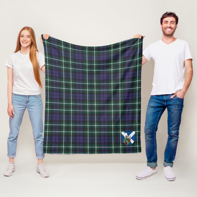 Couverture Polaire Scotts Graham De Montrose Modern Tartan Plaid (En situation)