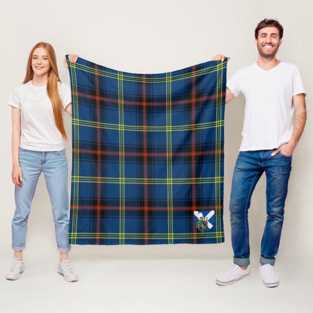 Couverture Polaire Scotts Grewar Tartan Plaid (En situation)