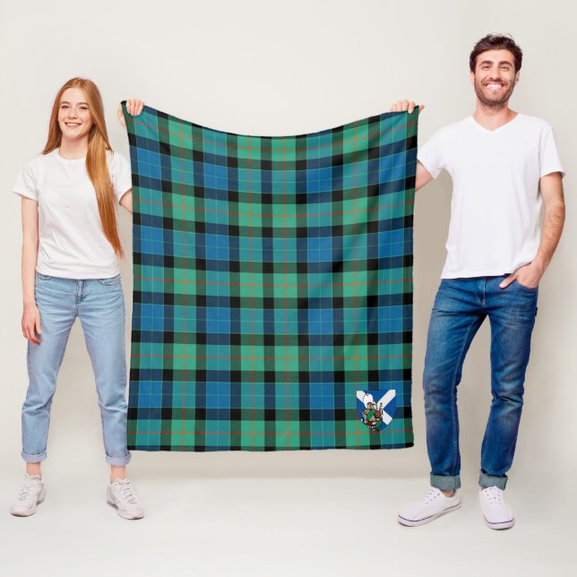 Couverture Polaire Scotts Gunn Ancien Tartan Plaid (En situation)