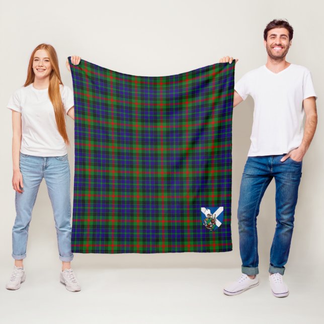 Couverture Polaire Scotts Gunn Tartan Plaid (En situation)