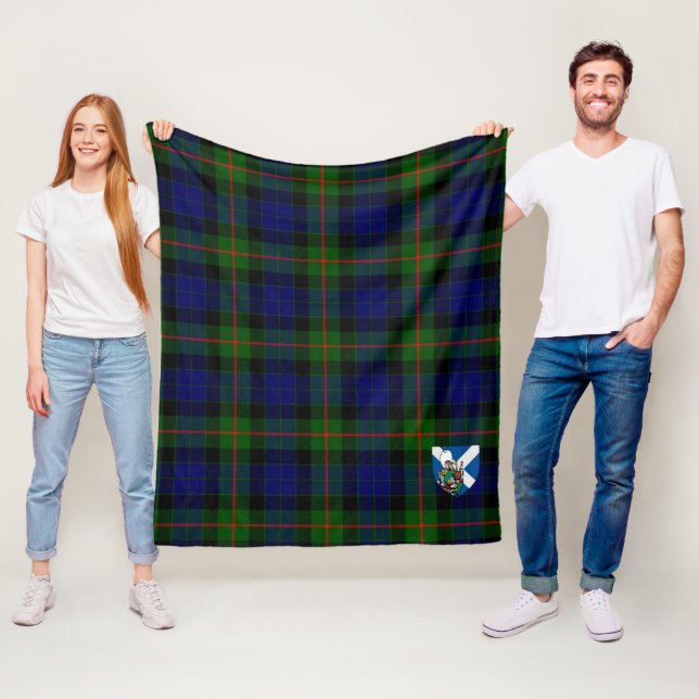 Couverture Polaire Scotts Gunn Tartan Plaid Moderne (En situation)