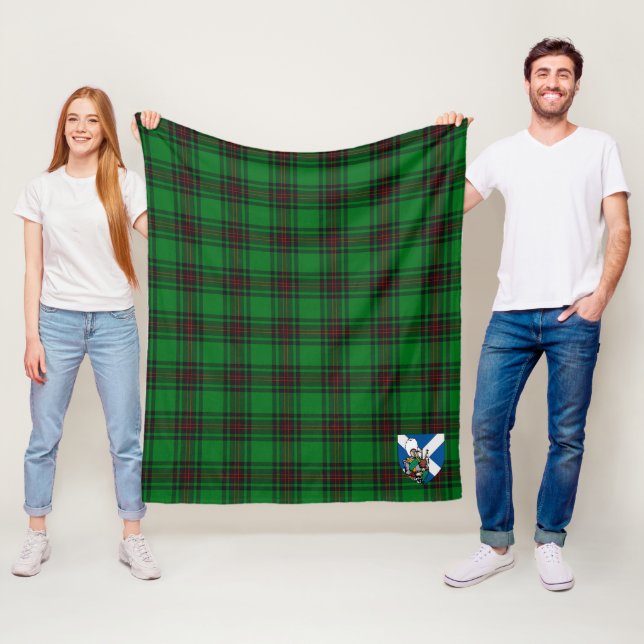 Couverture Polaire Scotts Halkerston Tartan Plaid (En situation)