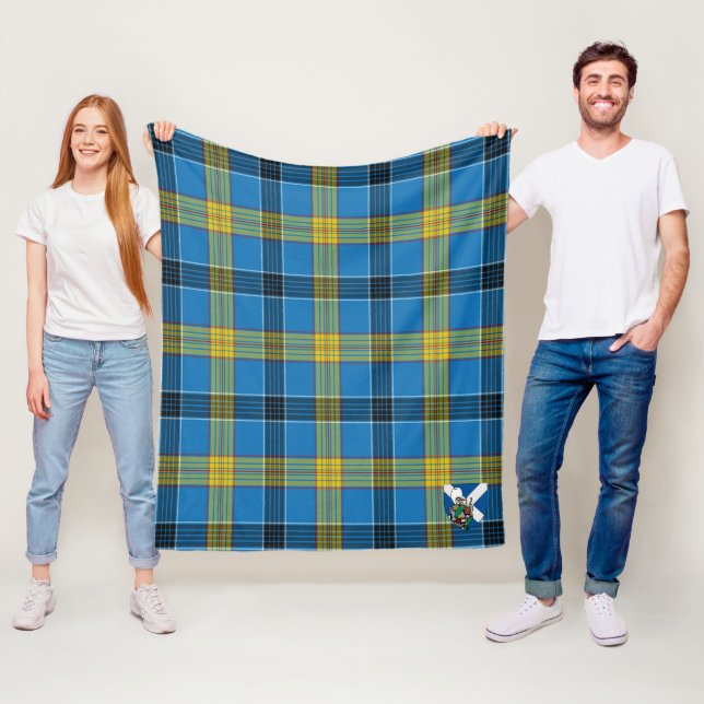 Couverture Polaire Scotts Laing Tartan Plaid (En situation)