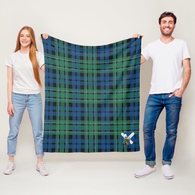 Couverture Polaire Scotts MacCallum Ancient Tartan Plaid (En situation)