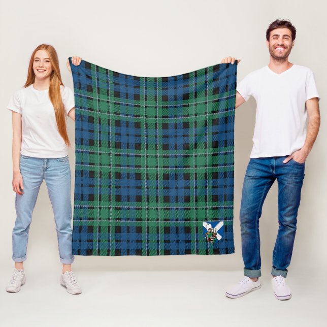 Couverture Polaire Scotts MacCallum Ancient Tartan Plaid (En situation)