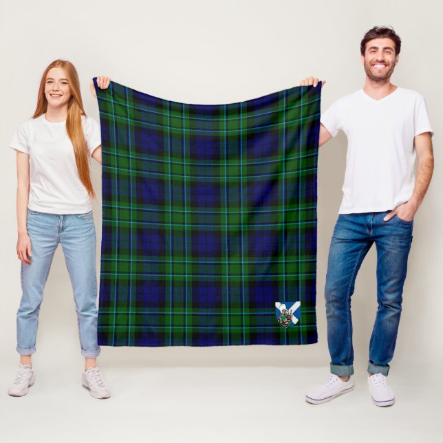 Couverture Polaire Scotts MacCallum moderne Tartan Plaid (En situation)