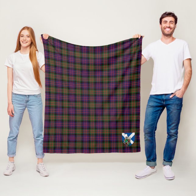 Couverture Polaire Scotts MacDonald Tartan moderne Plaid (En situation)