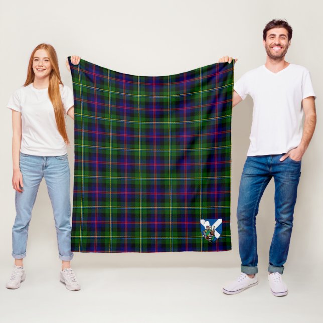 Couverture Polaire Scotts Malcolm Moderm Tartan Plaid (En situation)