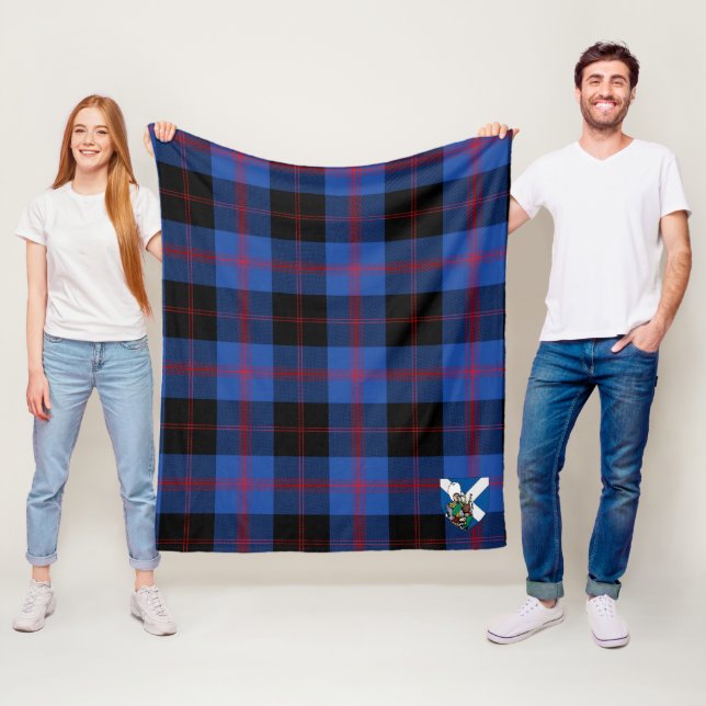Couverture Polaire Scotts Maule Modem Tartan Plaid (En situation)