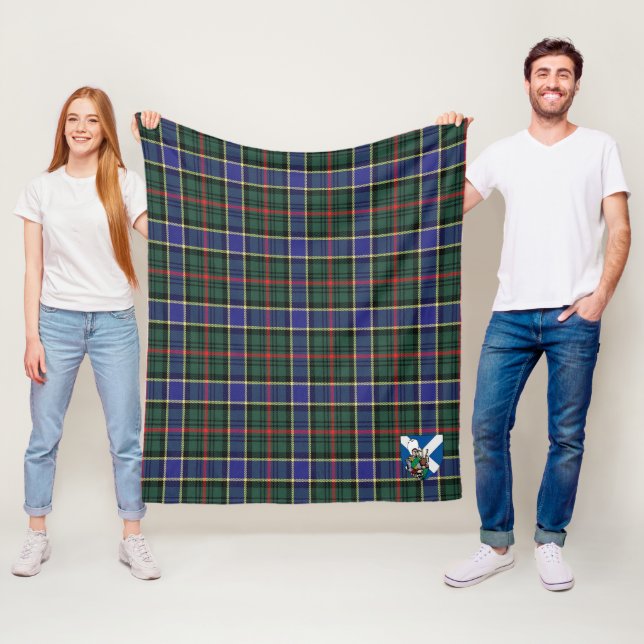 Couverture Polaire Scotts Ogilvie Chasse Tartan moderne Plaid (En situation)