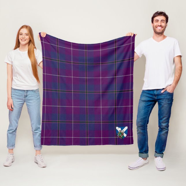 Couverture Polaire Scotts Pride De Glencoe Tartan Plaid (En situation)