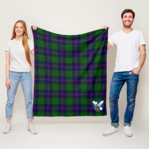 Couverture Polaire Scotts Shaw Shaw Plaqué Tartan moderne