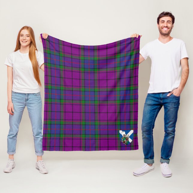 Couverture Polaire Scotts Wardlaw Tartan Plaid (En situation)