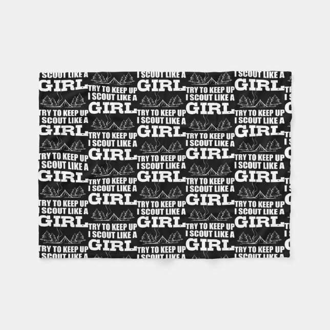Couverture Polaire Scout comme fille Aventurière Personne  (Devant (Horizontal))