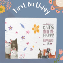 Script moderne mignon chat Feline animal citation