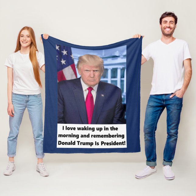 Couverture Polaire Se réveiller d'amour de Donald Trump I populaire (En situation)