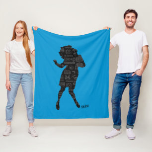 Couverture Polaire Seinfeld Elaine Danse Silhouette