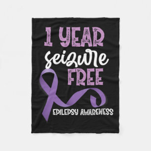Couverture Polaire Sensibilisation à l'épilepsie 1 an Saisie Ruban gr