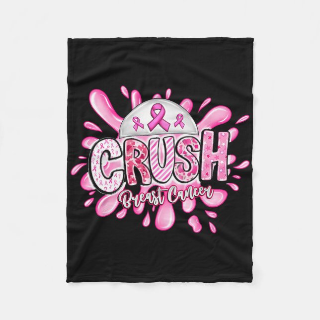 Couverture Polaire Sensibilisation au cancer du sein - Crush Soutien  (Devant)