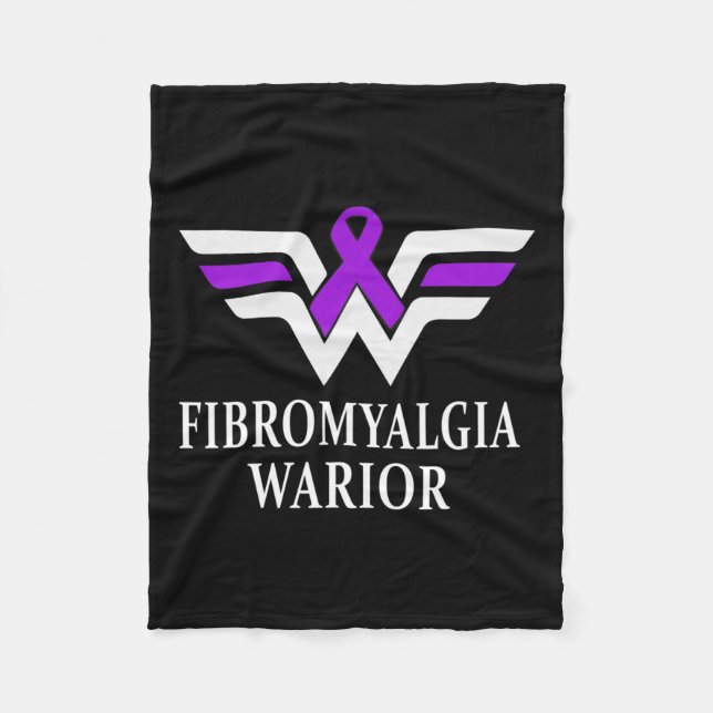 Couverture Polaire Sensibilisation des guerriers Ribbon violet Cadeau (Devant)