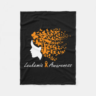 Couverture Polaire Sensibilisation - Femmes Papillons Cheveux Ruban V