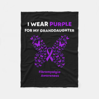 Couverture Polaire Sensibilisation - Je Porte Du Violet Pour Ma Petit