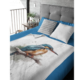 Couverture Polaire Sérénité du martin-pêcheur