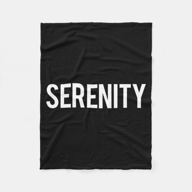 Couverture Polaire Serenity - Cool New Funny Name Fan Gift Tee  (Devant)