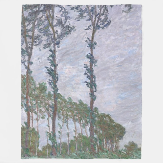 Couverture Polaire Série d'effets du vent par Claude Monet (Devant)