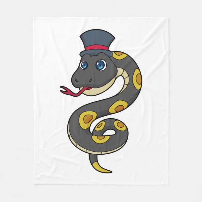 Couverture Polaire Serpent avec Casquette (Devant)