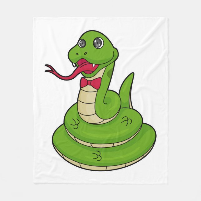 Couverture Polaire Serpent avec cravate de cabot (Devant)