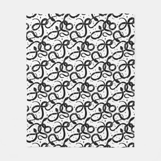 Couverture Polaire Serpents de Boho (Devant)