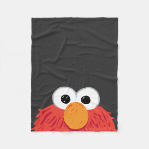 Couverture Polaire Sesame Street Elmo Gros Visage