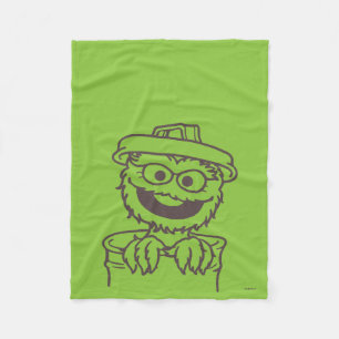 Couverture Polaire Sesame Street   Oscar le grincheux