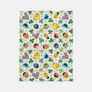 Couverture Polaire Sesame Street St. Patrick's Day Motif